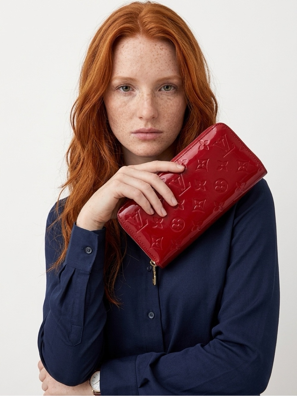 Authentic LV Vernis Zippy ZIP Around Long Wallet